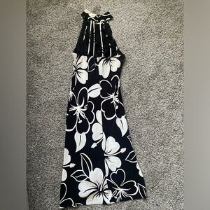 Vintage SL Fashions Black White classic elegant Dress women's size 10